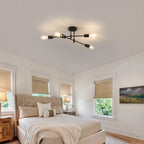 Ceiling Light - Black Metal Frame