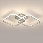 Ceiling Light - Silver Aluminium Frame, Natural Light