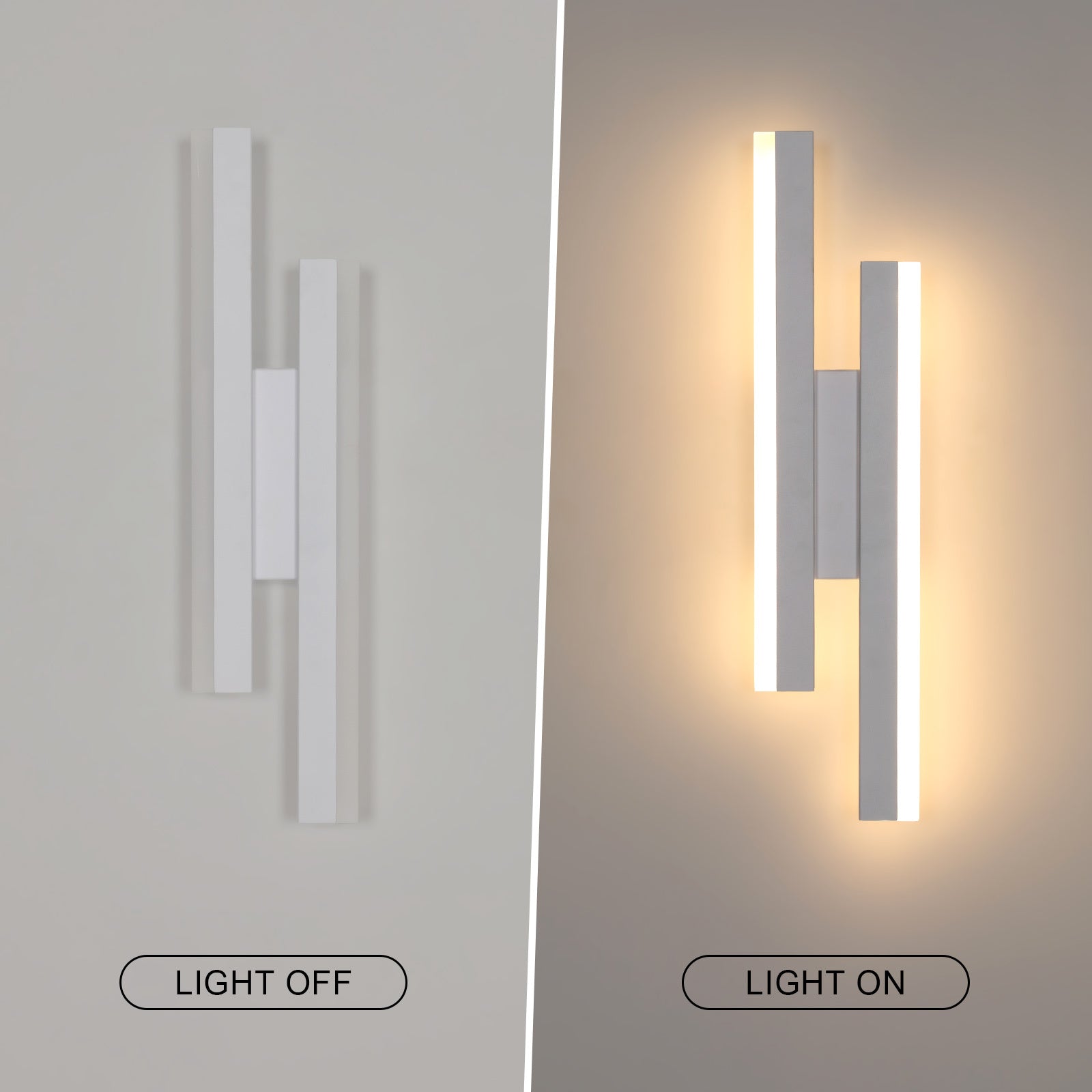 Wall Light - White Acrylic Frame, Tunable