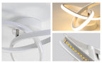 Ceiling Light - White Aluminium Frame, Warm Light