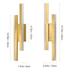 Wall Light - Gold Acrylic Frame, Warm Light