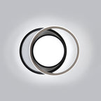 Ceiling Light - Black & White Aluminium Frame, White Light
