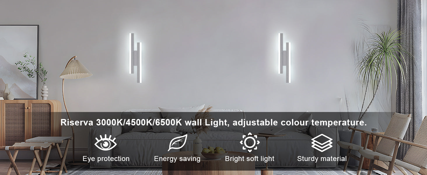 Wall Light - White Acrylic Frame, Tunable