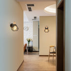 Wall Light - Black Metal Frame