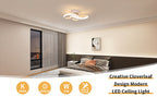 Ceiling Light - White Aluminium Frame, Warm Light