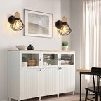 Wall Light - Black Metal Frame