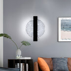 Wandleuchte – schwarzer Acrylrahmen, weißes Licht
