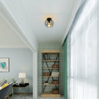 Ceiling Light - Black Metal Frame