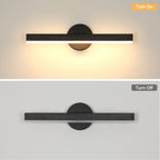 Wall Light - Black Acrylic Frame, Warm Light
