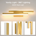 Wall Light - Gold Acrylic Frame, Warm Light