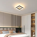 Ceiling Light - Black & White Acrylic Frame, Warm Light