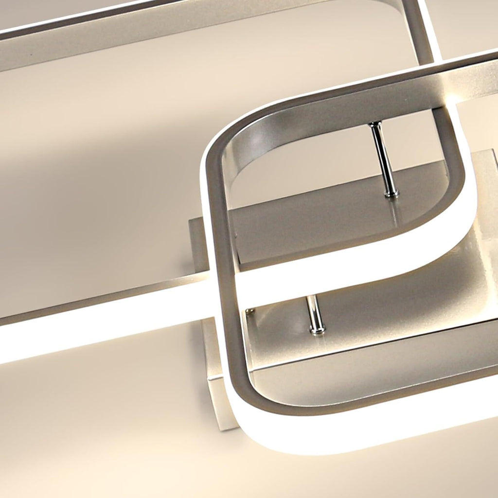 Ceiling Light - Silver Aluminium Frame, Natural Light