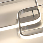 Ceiling Light - Silver Aluminium Frame, Natural Light